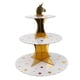thumbnail image 2 of Soporte disponible de la torre de la exhibición de la magdalena del postre de 3 niveles para los cumpleaños de las bodas de las fiestas de bienvenida al bebé, 2 of 8