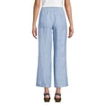 thumbnail image 2 of Lands' End Women's Petite High Rise Drawstring Linen Wide Leg Crop Pants, 2 of 3