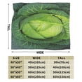 thumbnail image 3 of Wijzvio Cabbage Throw Blanket Soft Fuzzy Fleece Blanket For Couch Bed Living Room Decoration 40"X30", 3 of 9
