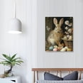 thumbnail image 4 of Acheng Easter Wall Art Cute Bunny Poster Rabbit Easter Egg Gnome Painting Jesus Canvas Prints Picture for Living Room Decor  picture 1, 4 of 5