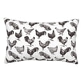 thumbnail image 1 of Balery Funny Chicken Funda de Cojín Estampada, Regalos para Mujeres, Regalos de Amor para Ella, Regalos para Novia o Esposa, Funda de Almohada-16"x24", 1 of 6