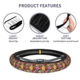 thumbnail image 6 of Elastic Steering Wheel Cover, Gorgeous Daisies Flowers Stretch Thickening Car Steering Wheel Cover Women Men, Steering Wheel Protector Universal 15 in, 6 of 7