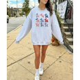 thumbnail image 2 of Patriotic Balloon Dogs Sweatshirt for Women, Teens, and Kids Fun Red White & Blue Sweater Gray Sweatshirt Adult X-Large, 2 of 4
