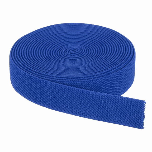 Bandas elásticas para coser de 1 pulgada x 5 yardas en azul zafiro profundo