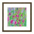 thumbnail image 1 of Abstract Lavender Flower Meadow in Bloom Modern Painting Square Wooden Framed Wall Art Print Picture 8X8 Inch, 1 of 4