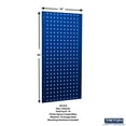 thumbnail image 3 of Triton Products® (2) 18x36x.5625 Blue Steel Square Hole Pegboards/28 Hooks/2 Bins, 3 of 7