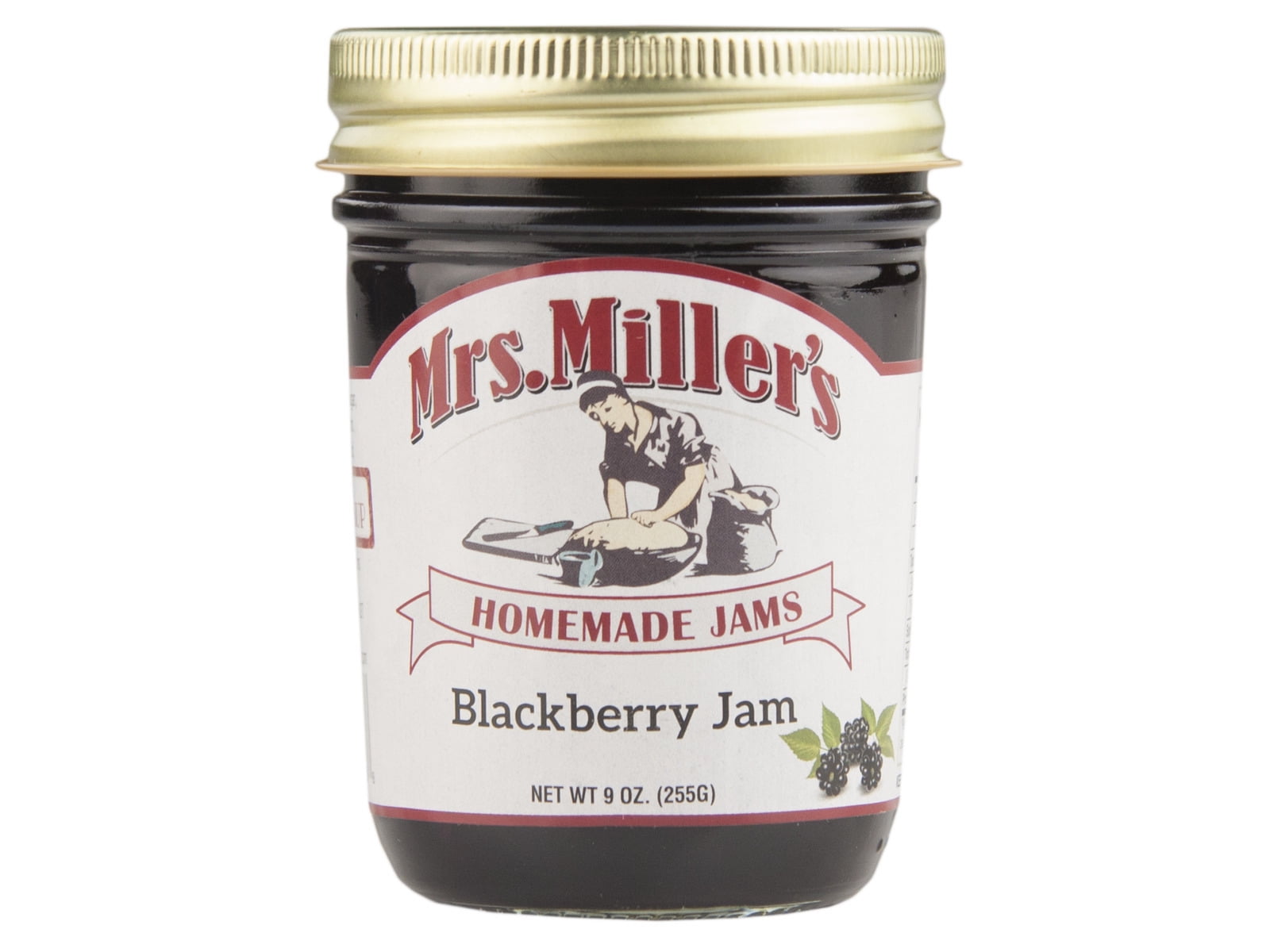 Mrs. Miller's Blackberry Jam 9 oz. (3 Jars)