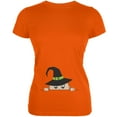 thumbnail image 1 of Halloween - T-Shirt Doux Junior Orange Bébé Sorcière Qui Regarde, 1 of 1