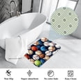 thumbnail image 3 of Baseball Non-Slip Polyester Door Rug, Machine Washable Door Carpet, Bath Rugs, 3 of 6