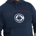 thumbnail image 7 of Men's G-III Sports by Carl Banks Navy LA Clippers Adaptive Team Arc Fleece Hoodie, 7 of 7