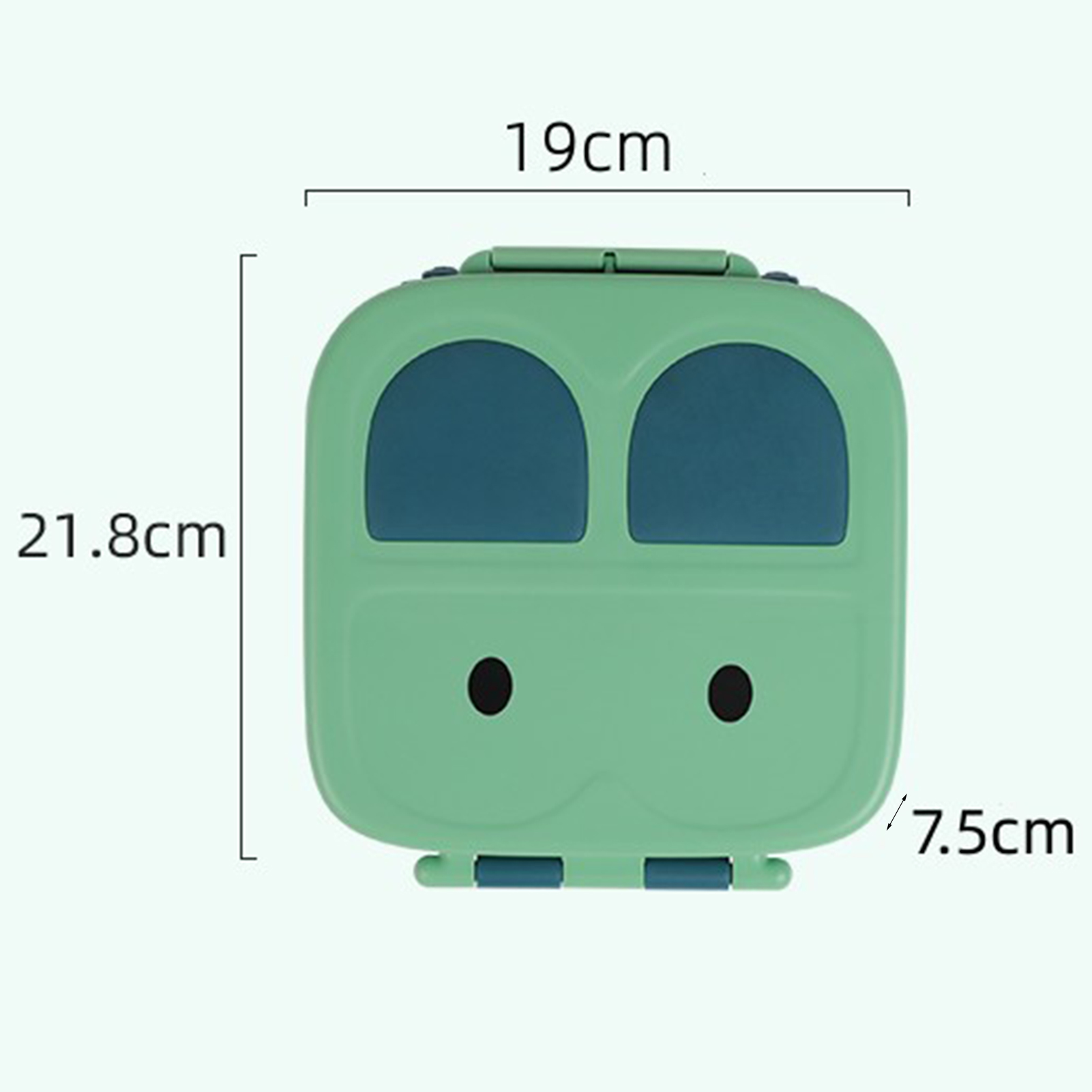 Hadanceo Kids Bento Lunch Box Cartoon Rabbit Multi-grid Design Anti Drop  Plastic Insulation Cold Preservation Microwave Food Container for School 