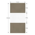 thumbnail image 2 of Covers & all Outdoor Clear Panel Curtain, 12 oz Vinyl Outdor Curtains for Patio, Waterproof & Weather Resistant Tarp with Brass Grommets for Pergola, Porch, Gazebos, Balcony (15' H x 7' W feet, Beige), 2 of 6