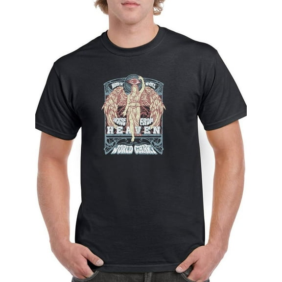 Vintage Rock  Art Nouveau T-Shirt Men -Image by Shutterstock, Male Small
