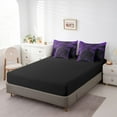 thumbnail image 4 of YST 7 Piece Purple Geometric Bed in a Bag Modern Abstract Plaid Bedding Set, King, 4 of 5