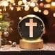 thumbnail image 4 of Crystal Night Light Engraved Holy Family Figurine Statue With Wooden Stand Color Changing Light Glass Religious Collection Catholic, 4 of 6