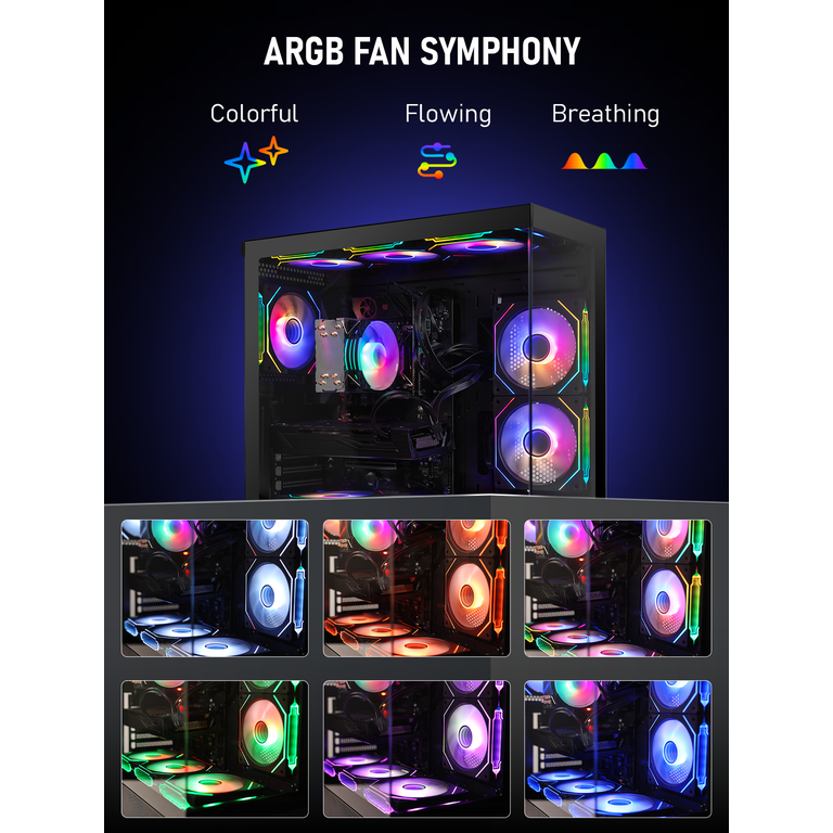 High-End Gaming PC Desktop - Ryzen 7 5800X 8-Core,16GB DDR4 RAM