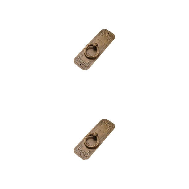 Scienceny Tirador de armario, montaje de tornillo extraíble, estilo chino, interior, cocina, cajón, ventana, tirador de armario, herrajes para muebles, Bronce 2piezas Scienceny CBP490882
