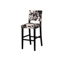 thumbnail image 1 of Noah Black Cow Print Bar Stool, 1 of 5