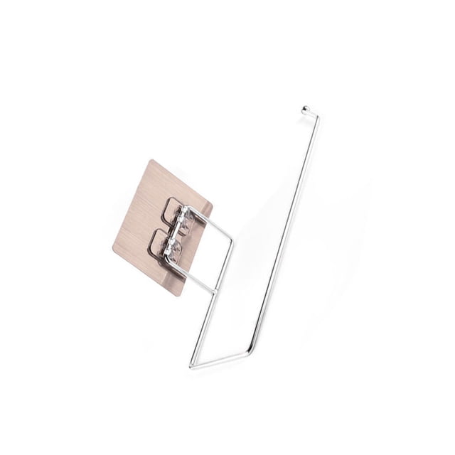 Billuyoard Rollo de papel higiénico colgante adhesivo, soporte multifuncional, estante de pared, toallero sin perforaciones, organizadores de Almacenamiento y organización del hogar