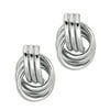 JewelStop 925 Sterling Silver 16Mm x 22Mm Love Knot Earrings