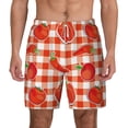 thumbnail image 2 of Picia Tomatoes And Chili pattern Mens Swim Trunks with Compression Liner Stretch Beach Shorts Quick Dry with Zipper Pockets No-Chafing Board Shorts-3X-Large, 2 of 9