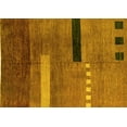 thumbnail image 1 of Ahgly Company Indoor Rectangle Abstract Yellow Modern Area Rugs, 3' x 5', 1 of 4