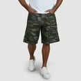 thumbnail image 2 of Jeans for Men Summer Retro Loose Camo Trend Distressed Denim Shorts with Side Back Pockets Casual Comfortable Mens Jorts Camouflage L, 2 of 4