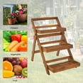thumbnail image 6 of Al Fresco Wood Ladder Plant Stand 3 Tier, Foldable Flower Pot Display Shelf Rack for Indoor Outdoor Home Patio Lawn Garden Balcony Organizer Planter Holder, 6 of 7