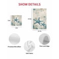 thumbnail image 7 of Teal Starfish Coastal Kitchen Dish Towels for Drying Dishes Set of 3, Vintage Summer Beach Nautical Waffle Weave Microfiber Hand Tea Bathroom Towels Quick Dry & Absorbent Towel 15.7x23.6, 7 of 7
