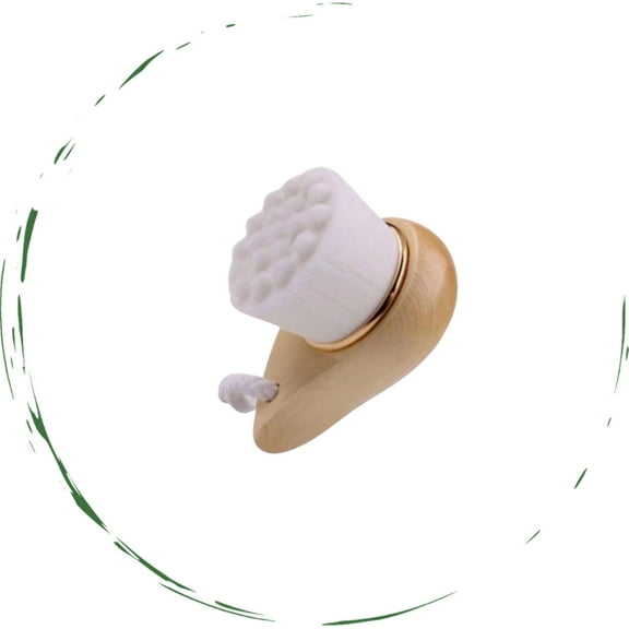 BeNat. Facial Bamboo Wood Handle Cleansing Brush with Extra-Soft Fiber Hair.