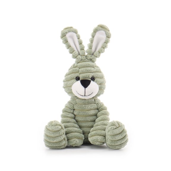 Apricot Lamb Corduroy Green Bunny Plush Toy for Kids 6.3 Inches