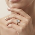 thumbnail image 4 of Rosec Jewels 3 Ct IGI Certified Lab Grown Diamond Engagement Ring (E-VS1 Grade) - Teardrop Ring, 14K Yellow Gold, US 4.00, 4 of 7