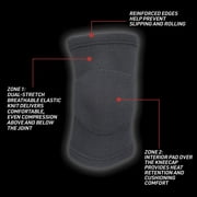ACE Brand Compression Knee Support, L/XL, Black, 1 Support
