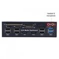 thumbnail image 4 of Fosa Tableau de Bord Multimédia 5.25 Pouces Panneau avant USB3.0/2.0 HUB Audio eSATA Lecteur de Carte Multi, Tableau de Bord Multimédia 5.25 Pouces, Tableau de Bord Multimédia, 4 of 8