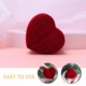 thumbnail image 3 of Caja para anillos con forma de corazón, pequeña caja para guardar anillos, ideal para propuestas, bodas, compromisos y aniversarios, 3 of 7