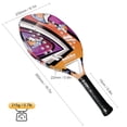 thumbnail image 3 of LINKBA Carbon Fiber Tennis Racket with EVA and PU Surface, 500x230x22mm, Lightweight 315g Design, 3 of 7