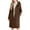 Coffee, variant on Trench Coat for Women Fashion Casual Oversized Button Down Hooded Jacket Woolen Long Sleeve Peacoat with Pockets