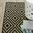 thumbnail image 5 of HomeRoots 507005 2 x 8 ft. Black Geometric Stain Resistant Indoor & Outdoor Rectangle Area Rug, 5 of 10