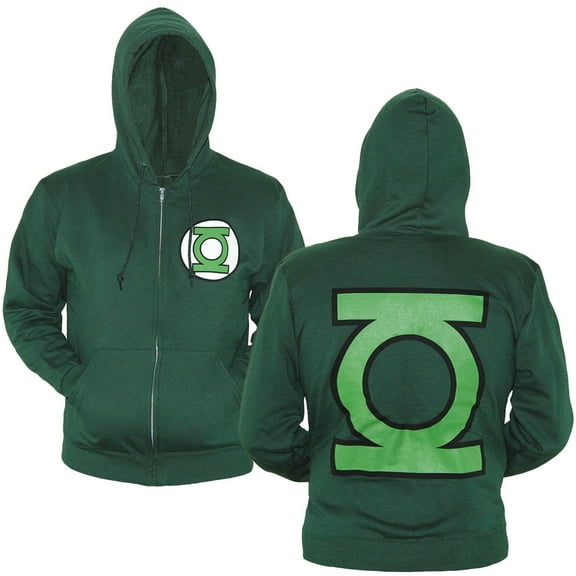 Green Lantern Symbol Zip-Up Hoodie