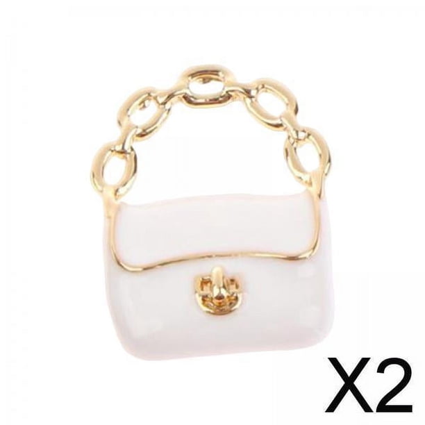 2x 1/12 Bolso en Miniatura Casa de Muñecas Mini Bolso, Artesanía DIY, Muebles de Muñecas Accesorios de Muñecas para Juego de Simulación, Accesorios de 2 piezas