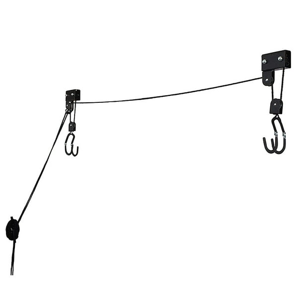 Kayak Lift with Hanging Pulley System Kayak Ceiling Rack Garage Ceiling