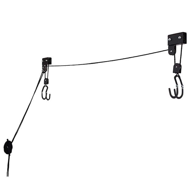 Ceiling Kayak Lift with Hanging Pulley System Kayak Ceiling Rack Garage Ceiling Mount for Paddleboard Canoe