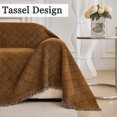 thumbnail image 3 of Jessy Home Sofa Cover Slipcover Couch Cover Protector Durable Multi-Function Furniture Cover for Pets Dogs Cats Home Decor Sofa Covers for Living Room 71"x 150"Dark Brown, 3 of 9