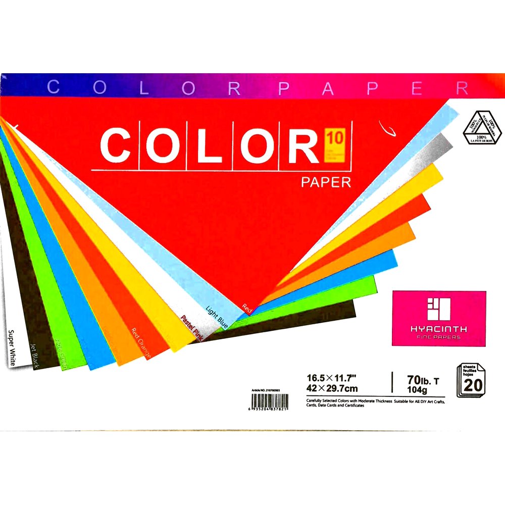 ASSORTED COLORED PAPER PAD