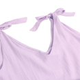 thumbnail image 5 of Robe en Coton et Lin pour Femmes, Sans Manches, Col en V, Couleur Unie, 5 of 5