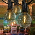 thumbnail image 5 of DAYBETTER Waterproof 100FT Outdoor String Lights, with 50 + 1 Plastic G40 , Connectable Shatterproof Outside Hanging Lights for Backyard Porch Deck, 5 of 8