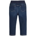 thumbnail image 2 of Gerber Baby and Toddler Neutral Rib Waist Skinny Jean, Sizes 12M-5T, 2 of 8