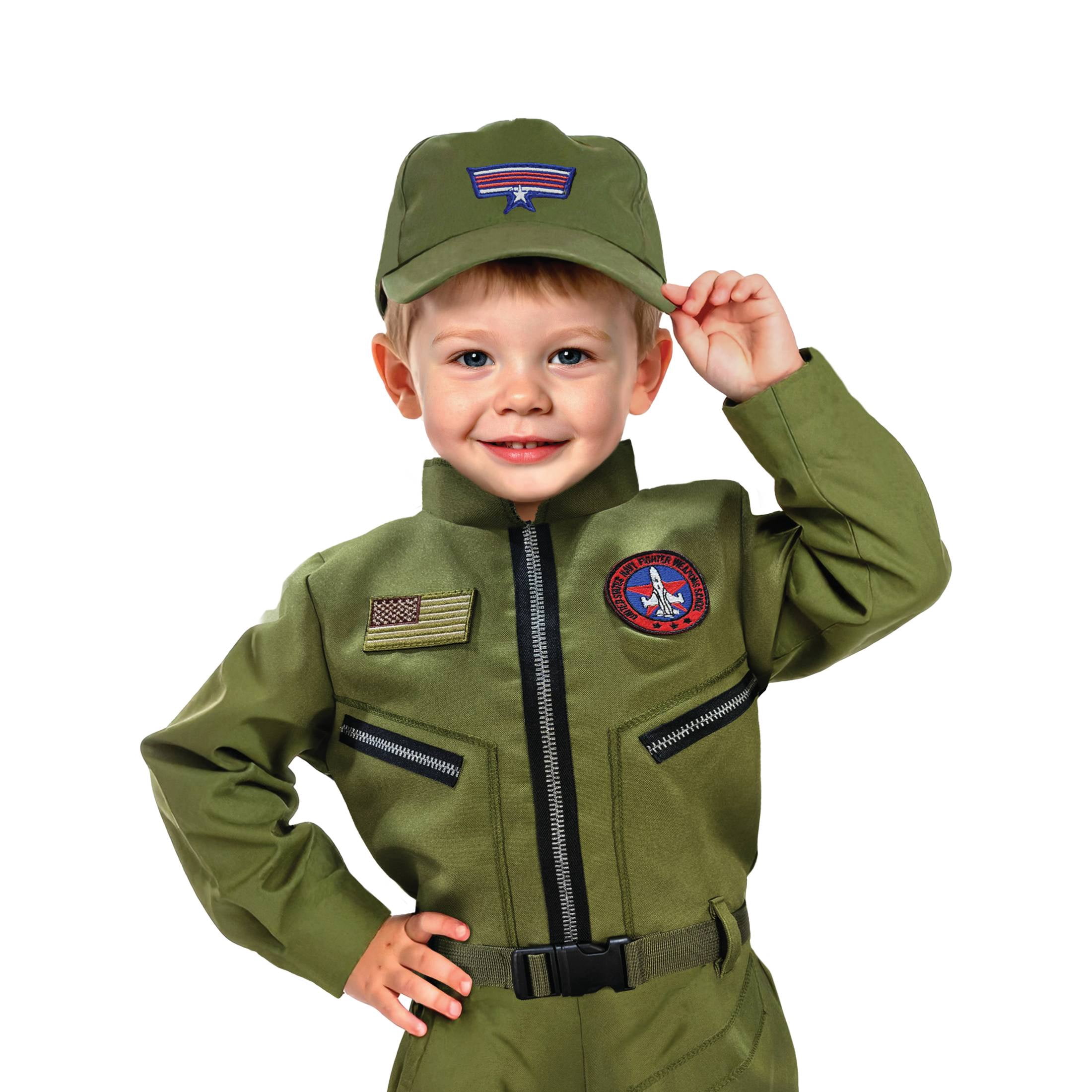 Fighter Pilot Halloween Costume for Toddler, Size 2T, by Way to Celebrate