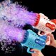 thumbnail image 2 of Pistola de burbujas eléctrica automática, jabón, cohete, máquina de burbujas portátil, luz LED para exteriores, juguete de fiesta para niños, regalos de cumpleaños, Juguetes, 2 of 4