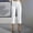 White, variant on Women Straight Leg Dress Capri Pants High Waisted Business Casual Work Trousers with Pockets Yellow XL(XL)
